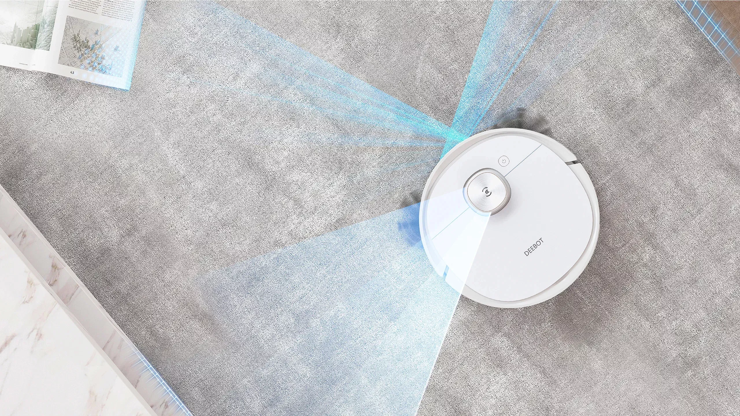 Floor Cleaning Robot DEEBOT T9 White (РУ версия) c док-станцией модели CH1822