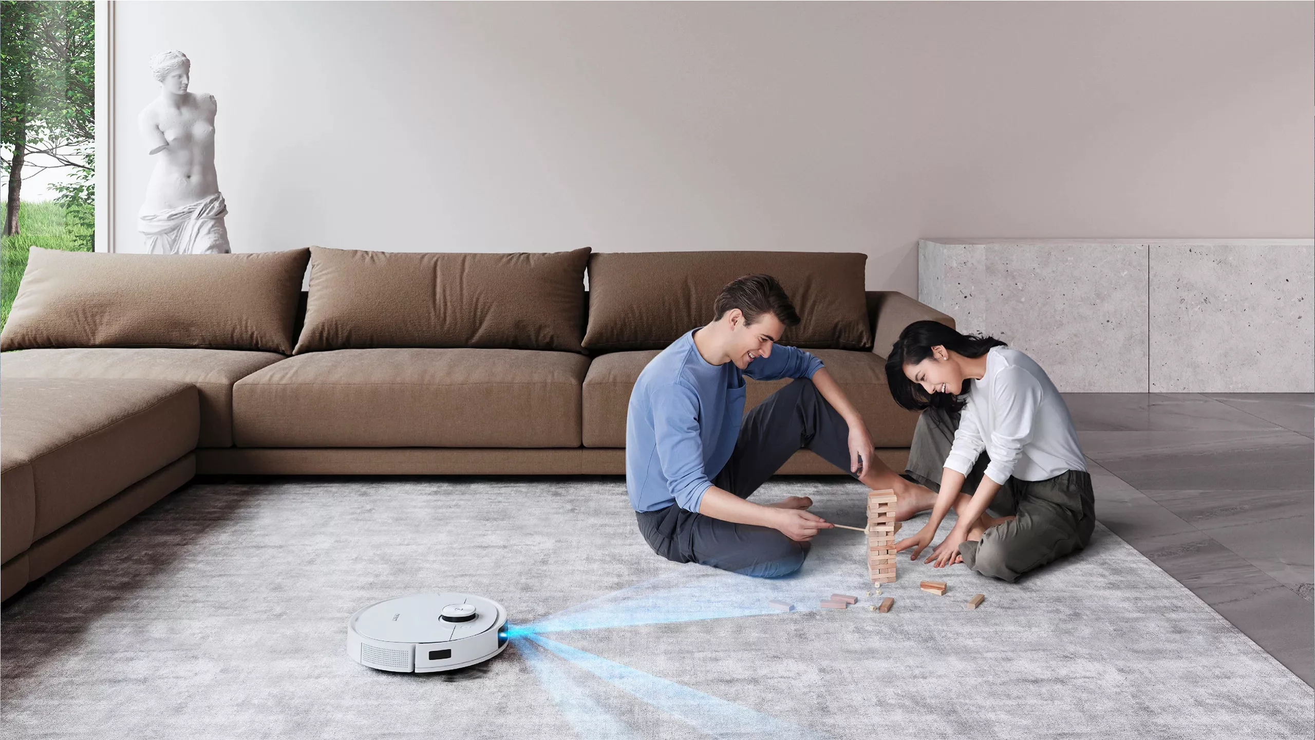 Floor Cleaning Robot DEEBOT T9 White (РУ версия) c док-станцией модели CH1822