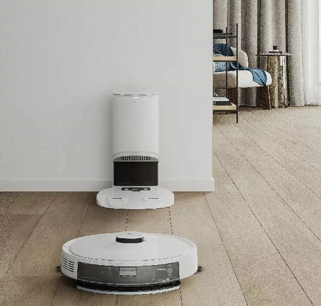 Floor Cleaning Robot DEEBOT N8+ White (РУ версия) со станцией выгрузки мусора модели CH1918