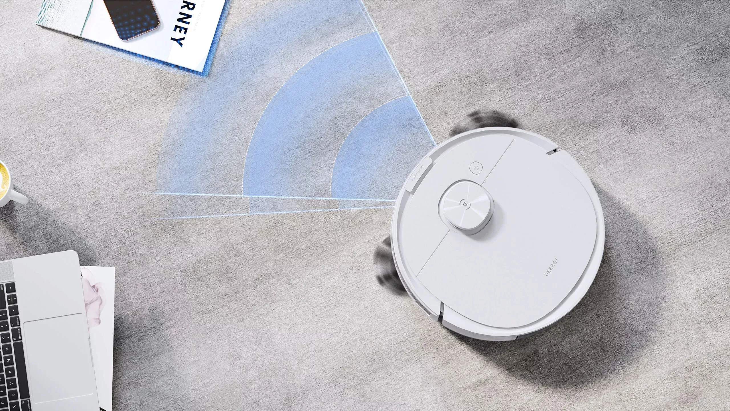 Floor Cleaning Robot DEEBOT N8 PRO White (РУ версия) с док-станцей модели CH1822