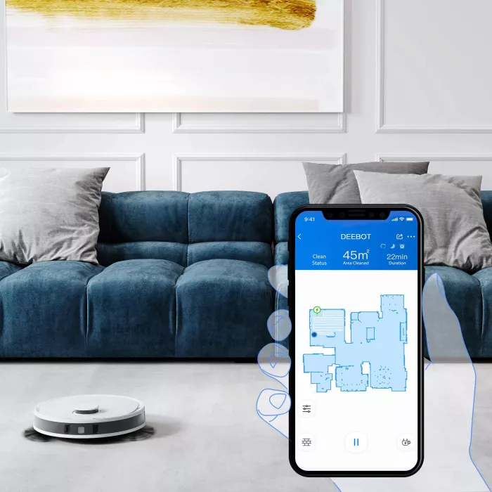 Floor Cleaning Robot DEEBOT N8 PRO White (РУ версия) с док-станцей модели CH1822
