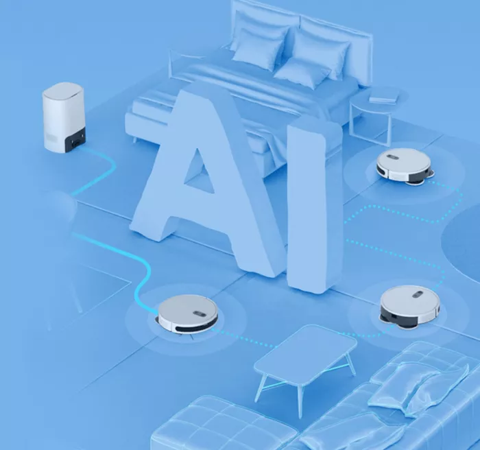 Intelligent sweeping robot DEM-A10W White